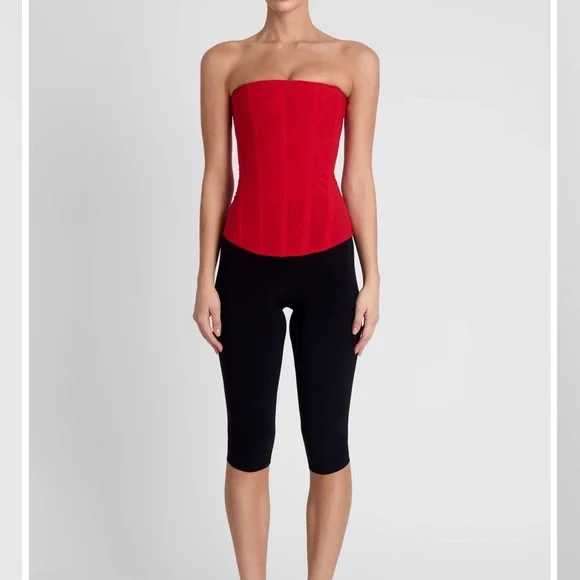 NWT LEAU Muse mesh corset top - Picture 3 of 7
